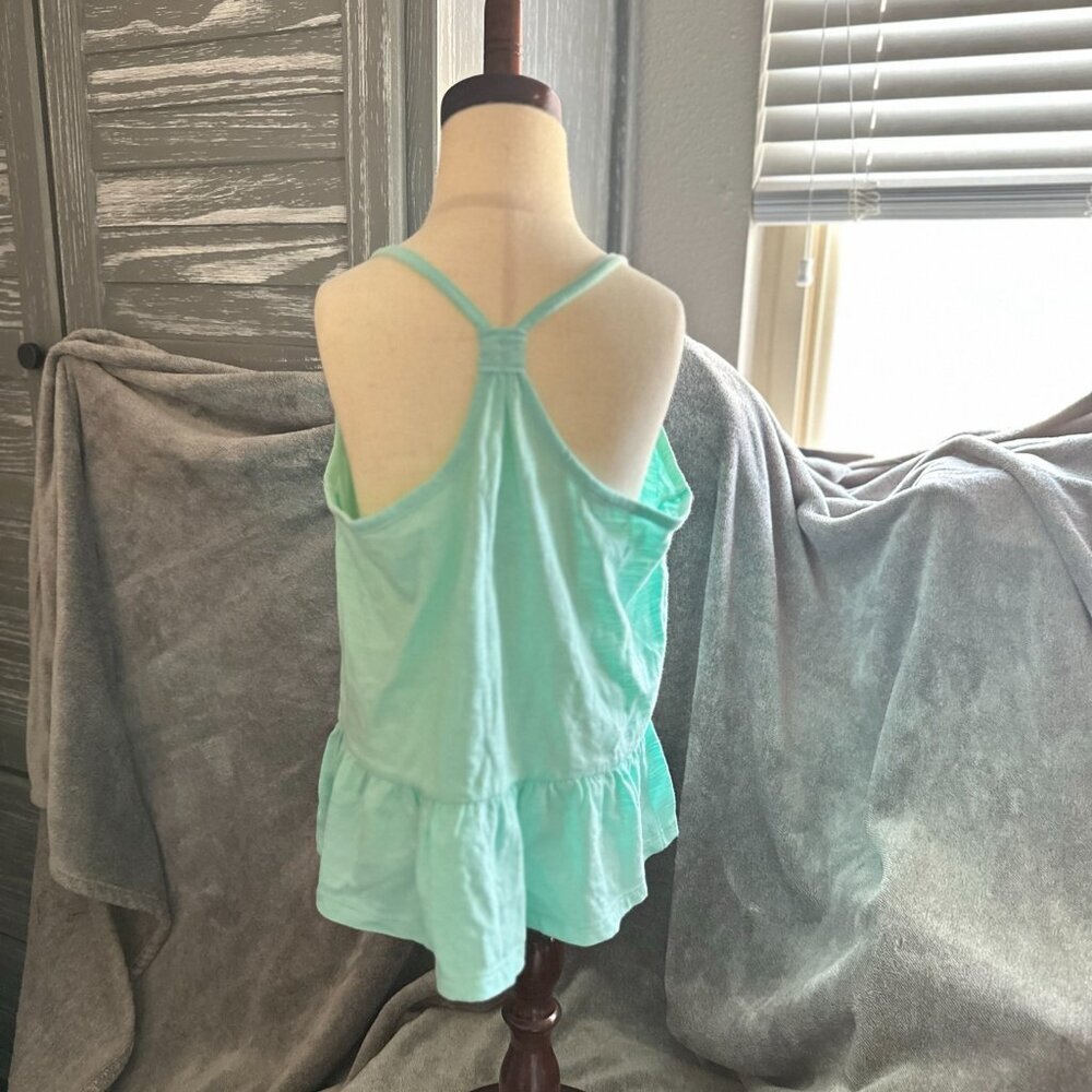 Turquoise/ Light Green Racerback Tank Top - Picture 2 of 2
